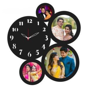 Customized Photo Frame With Clock